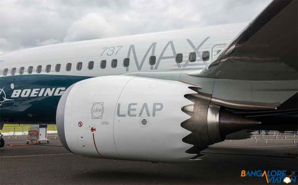 Boeing 737MAX and a LEAP engine: Mexican-made parts. (Photo: Bangalore)