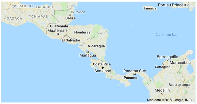 map central america